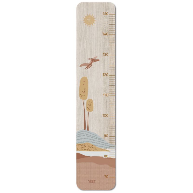 Toise en bois Paysage Dino Charlie et Suzie Produit 1