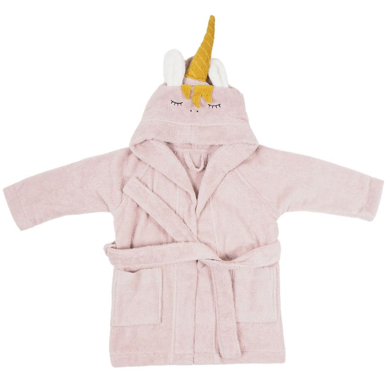Peignoir de bain Licorne rose (3-4 ans) Kikadu