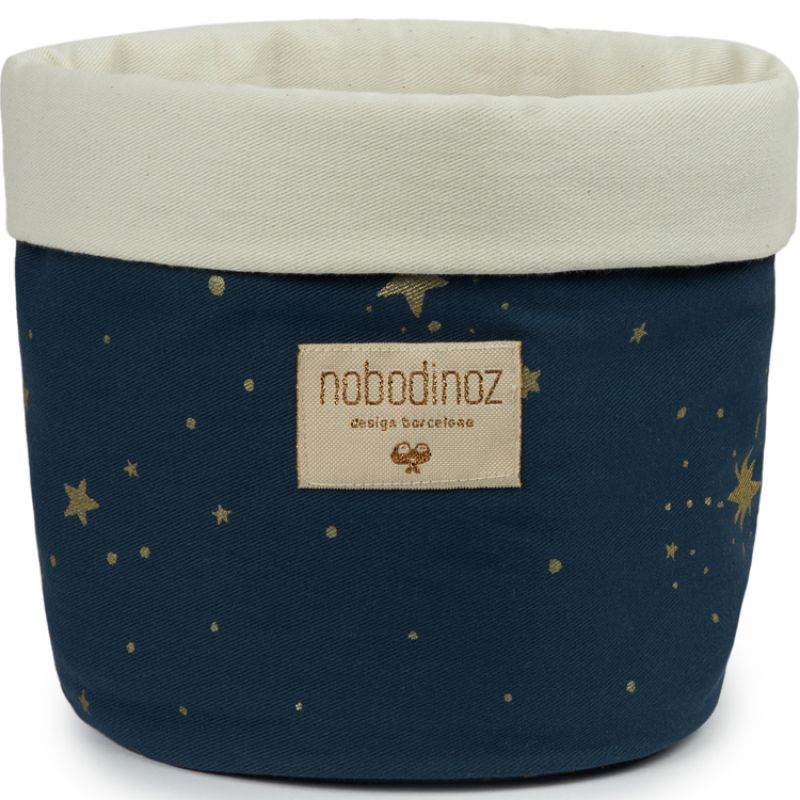 Panier de toilette Panda Gold stella Night blue (19 x 15 cm) Nobodinoz