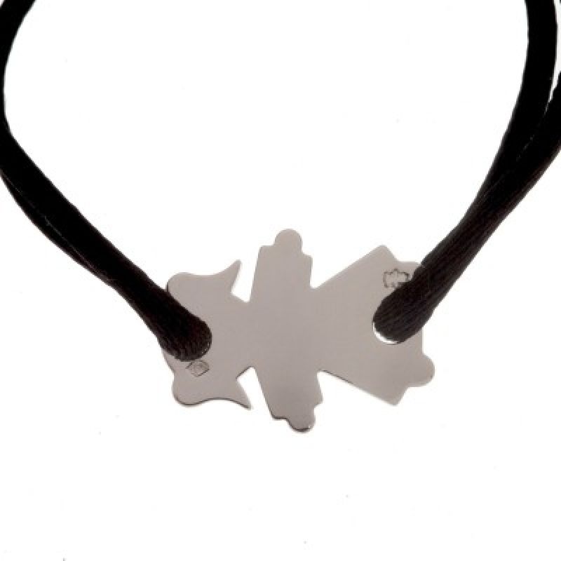 Bracelet cordon petite fille 15 mm (argent 925°) Loupidou