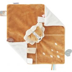 Doudou attache sucette en veloudoux Babou