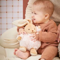 Peluche Patapouf Lapin rose (17 cm)