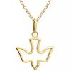 Collier chaîne Colombe (plaqué or) Petits trésors Produit 1