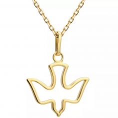 Collier chaîne Colombe (plaqué or)