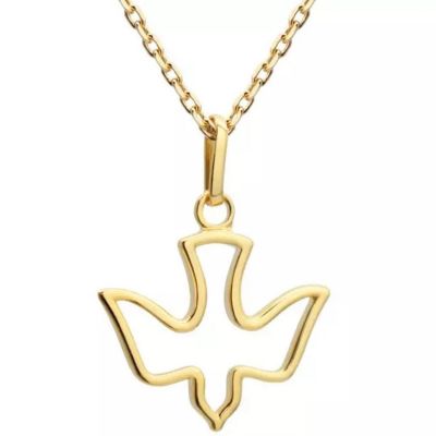 Collier chaîne Colombe (plaqué or) Petits trésors