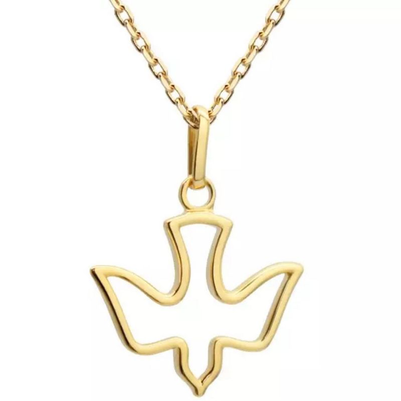 Collier chaîne Colombe (plaqué or) Petits trésors Produit 1