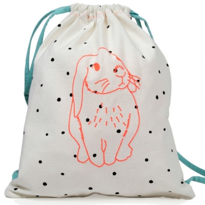 Sac à goûter Lapin rose Mimi'lou