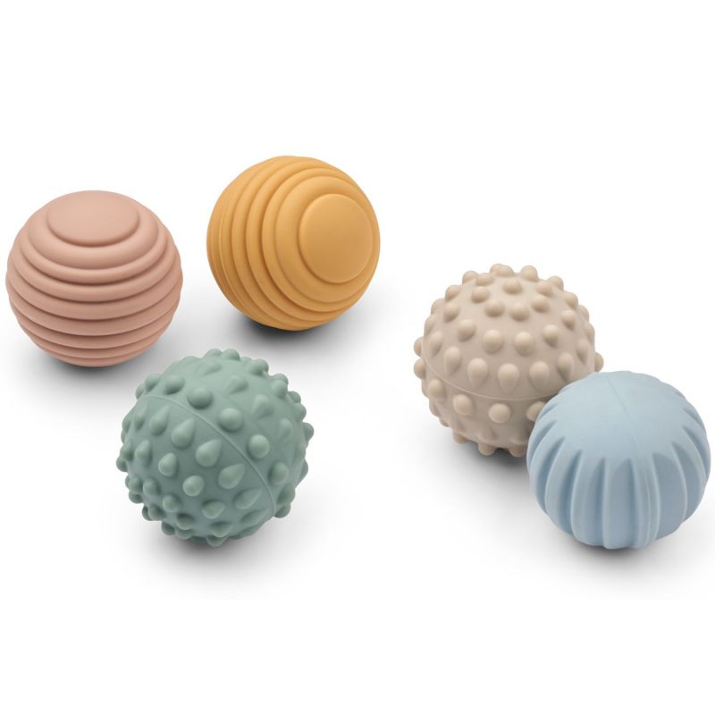 Lot de 5 balles sensorielles Dorian Beach Blue - Reconditionné Liewood Produit 1