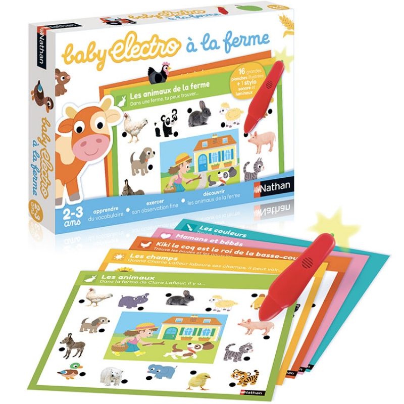 Jeu de questions-réponses Baby Electro à la ferme Nathan