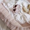 Réducteur de lit à franges Boho rose  par Cotton&Sweets