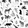 Papier peint Animals Mix (50 cm x 10 m) - Lilipinso