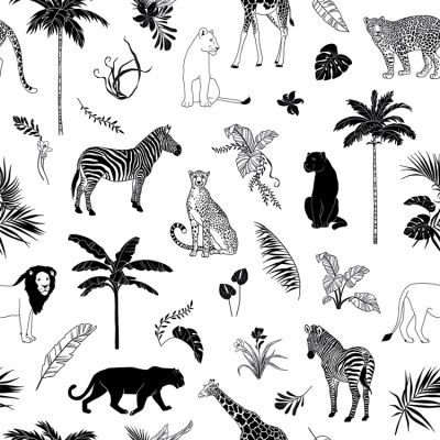 Papier peint Animals Mix (50 cm x 10 m)