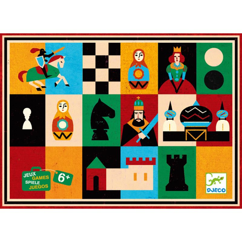 Jeu Echecs et dames Djeco