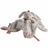 Doudou attache sucette à étiquette lapin Lina & Joy - Noukie's