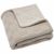 Variation Beige du produit Couverture en polaire Box Knit Warm Sand (75 x 100 cm) de la marque Jollein