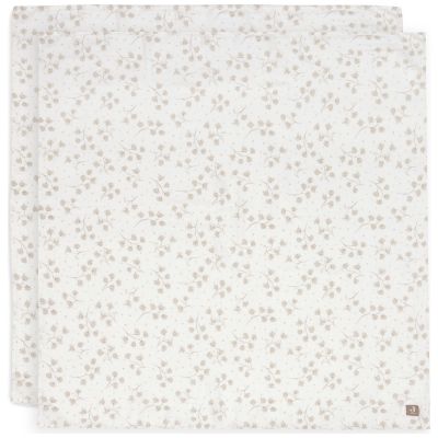 Lot de 2 maxi-langes en coton Leafy Dreams (115 x 115 cm) Jollein
