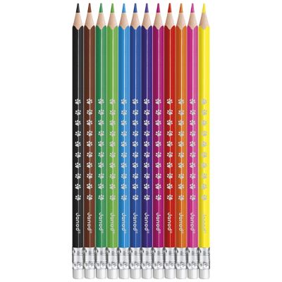 Lot de 12 crayons effaçables