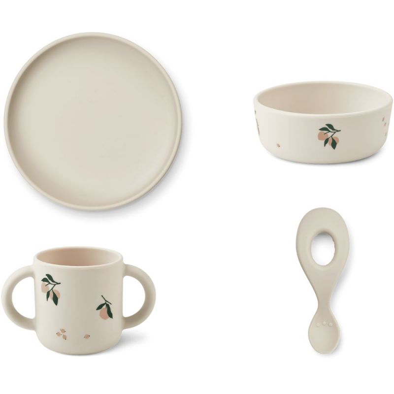 Coffret repas en silicone Vivi Peach (4 pièces) - Reconditionné Liewood Produit 3