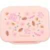 Lunch box inox 2 compartiments Fleurs rose Kidzroom Produit 1