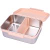 Lunch box inox 2 compartiments Fleurs rose Kidzroom Produit 2