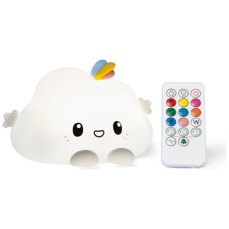 Veilleuse tactile en silicone Nuage Noa avec télécommande Little L Produit 3