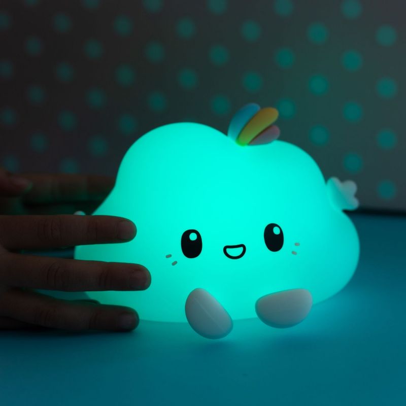 Veilleuse tactile en silicone Nuage Noa avec télécommande Little L Ambiance 5
