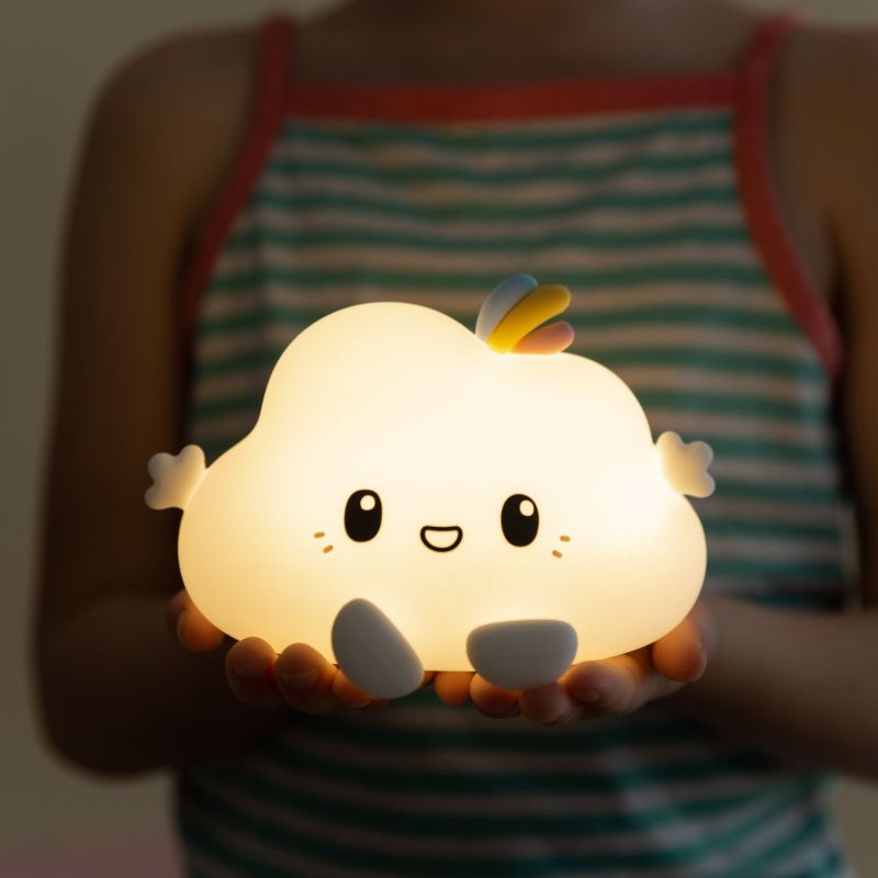 Veilleuse tactile en silicone Nuage Noa avec télécommande Little L Ambiance 6