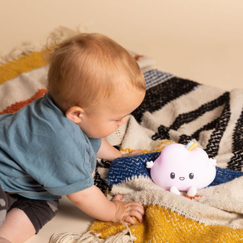Veilleuse tactile en silicone Nuage Noa avec télécommande Little L Ambiance 7