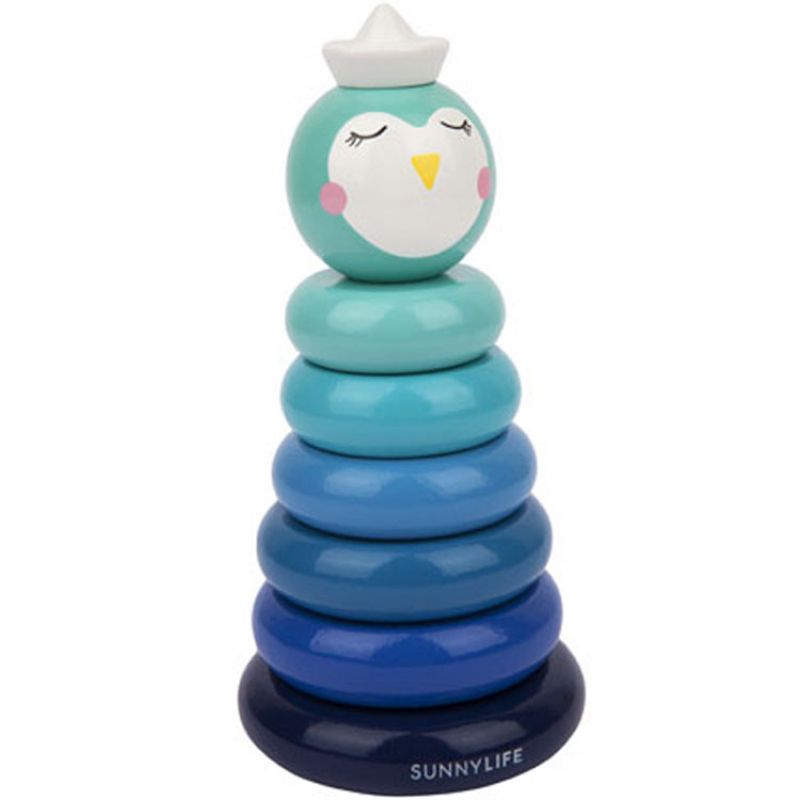 Pyramide en bois pingouin Sunnylife