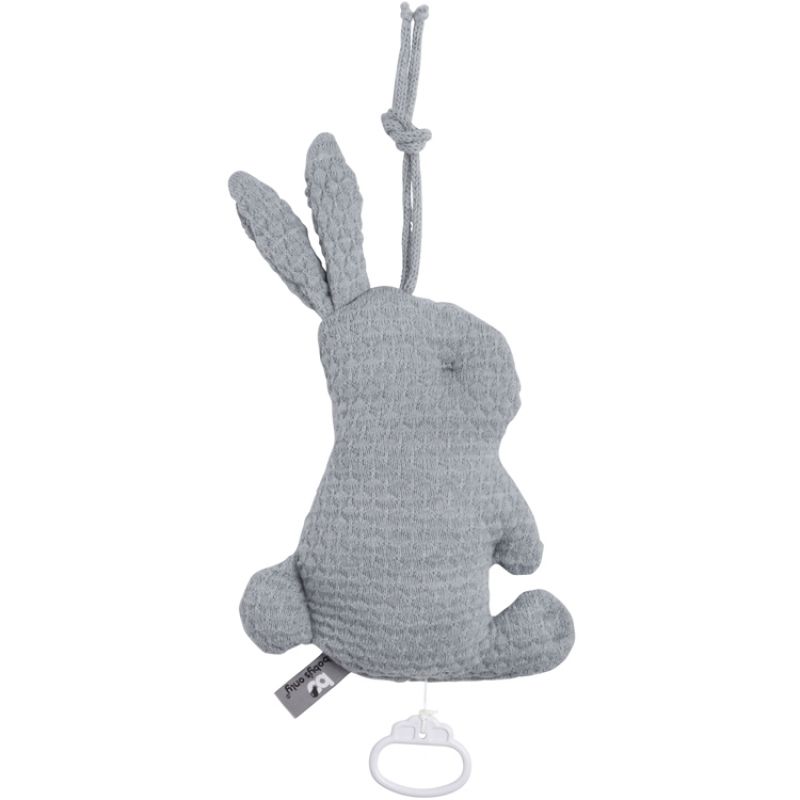 Peluche musicale lapin gris (30 cm) Baby's Only