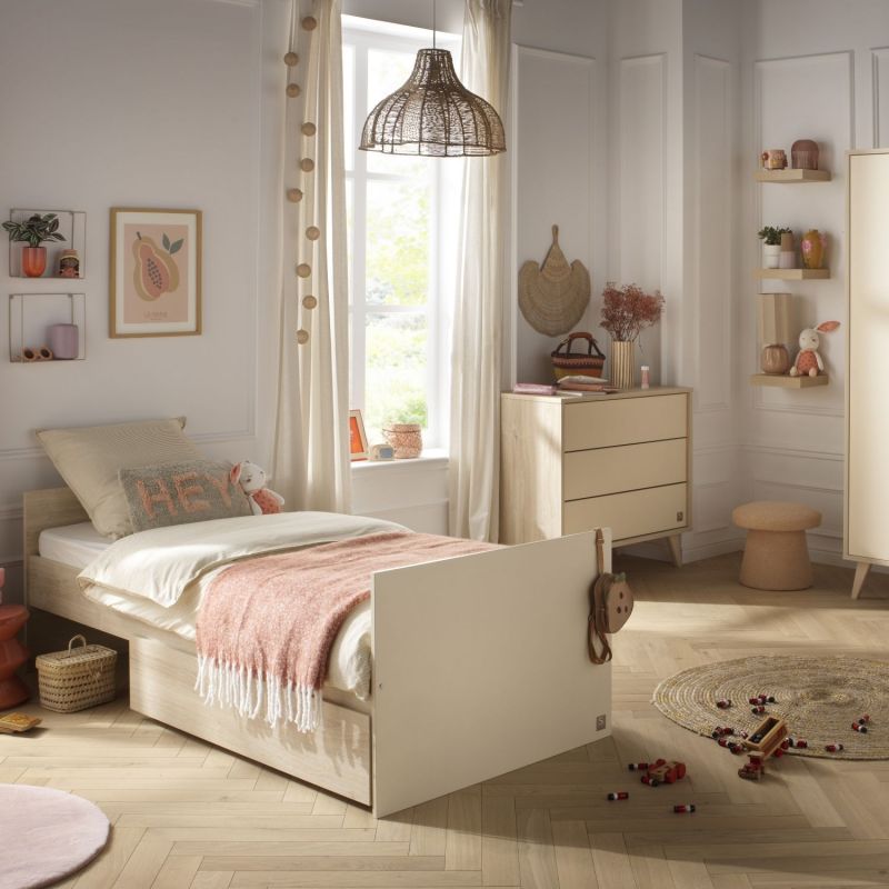 Lit bébé transformable Mélinée (60 x 120 cm) Sauthon mobilier Ambiance 7