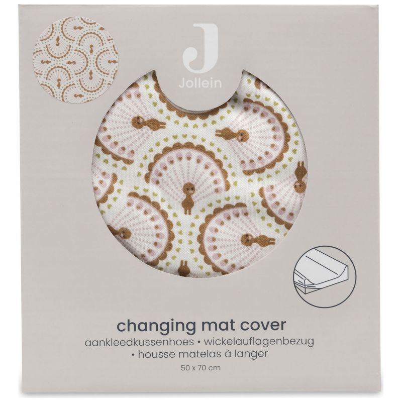 Housse de matelas à langer en jersey Soft Plumes (50 x 70 cm) Jollein Packaging 7