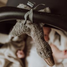 Peluche bruit blanc à suspendre Liva gris