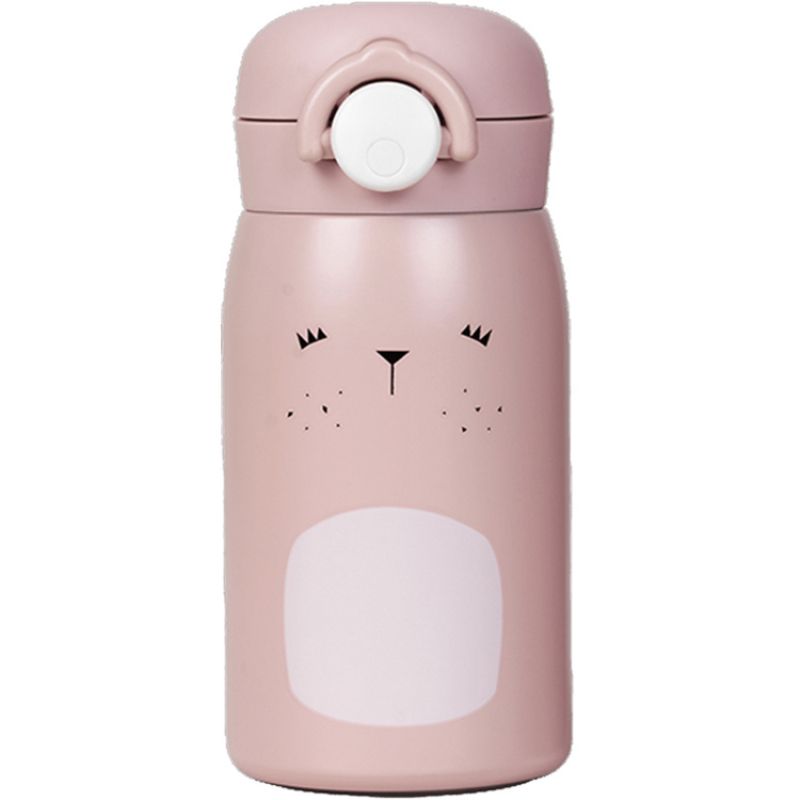Gourde isotherme lapin rose (320 ml) Fabelab