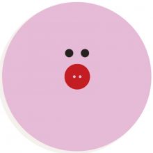 Lettre décorative cochon O (coloris aléatoire)  par Djeco