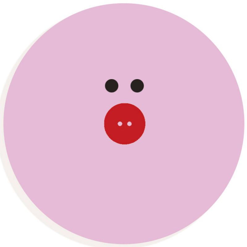Lettre décorative cochon O (coloris aléatoire) Djeco