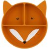 Assiette à compartiments en silicone Mr. Fox  par Trixie