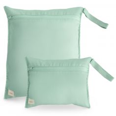 Lot de 2 sacs waterproof Roman Green - Mushie