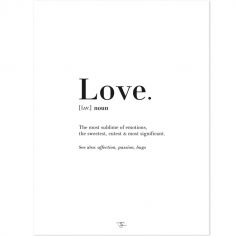 Affiche Love (30 x 40 cm)