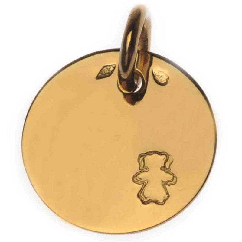 Médaille Pastille 14 mm (or jaune ou or blanc 750°) Loupidou