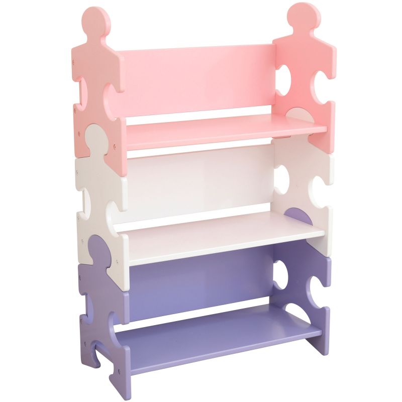 Bibliothèque enfant Puzzle rose et violet KidKraft