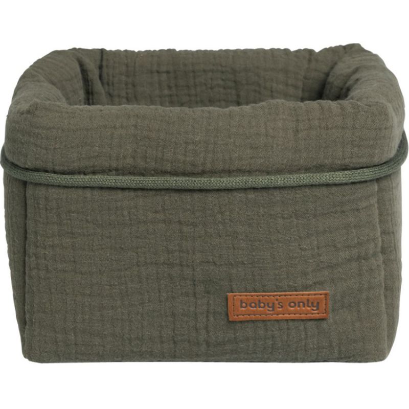 Panier de toilette Breeze kaki (18 x 18 cm) Baby's Only