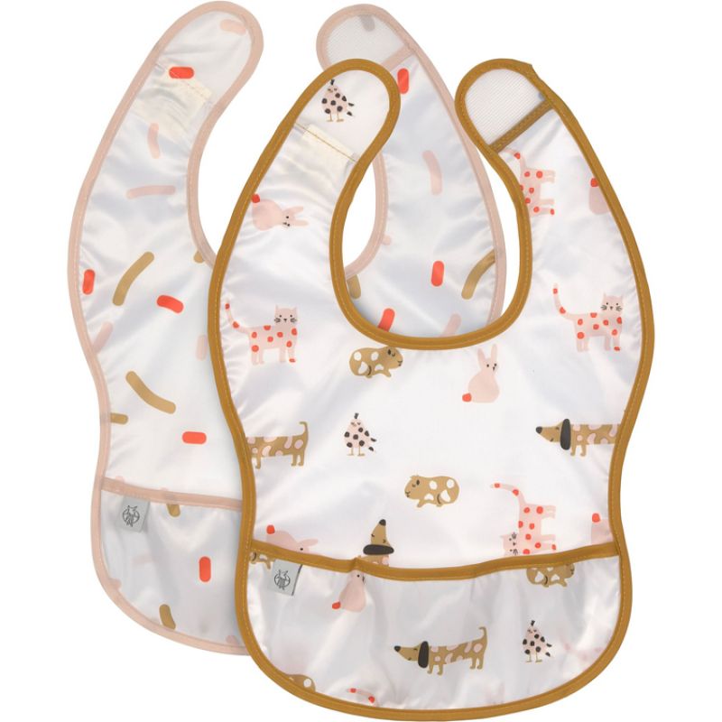 Lot de 2 bavoirs à poche Little Mateys Lässig