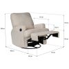 Fauteuil pivotant et inclinable Taupe Quax Produit 6