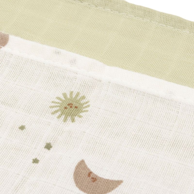 Lot de 3 langes en gaze de coton Over the Moon (70 x 70 cm) Jollein Produit 5