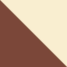 Taie d'oreiller chocolat/écru Doux Nid (40cm x 60cm)   par Domiva