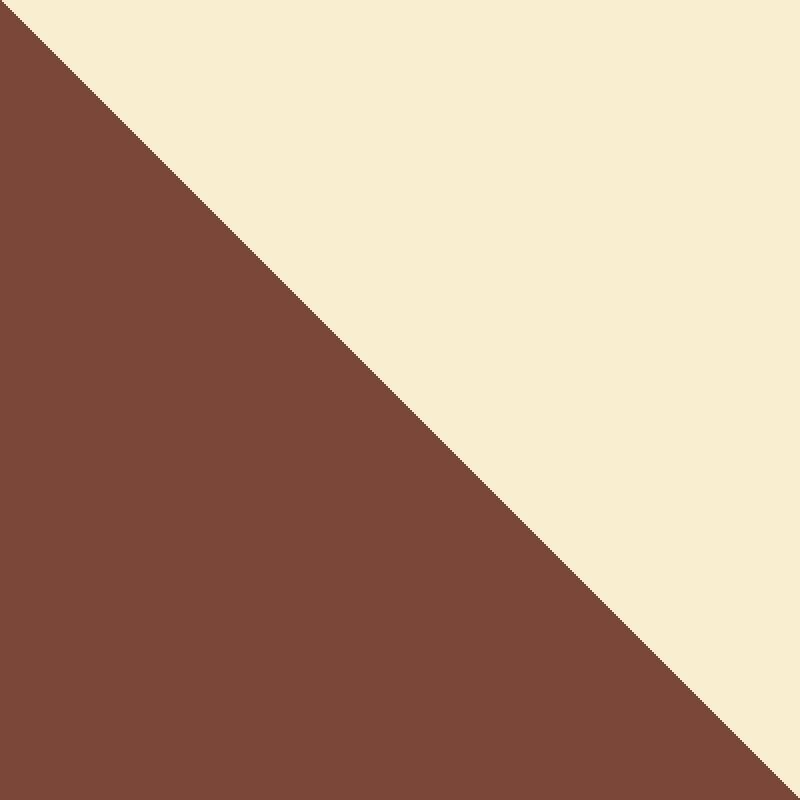 Taie d'oreiller chocolat-écru Doux Nid (40cm x 60cm)  Domiva