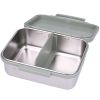 Lunch box inox 2 compartiments Dino vert Kidzroom Produit 2