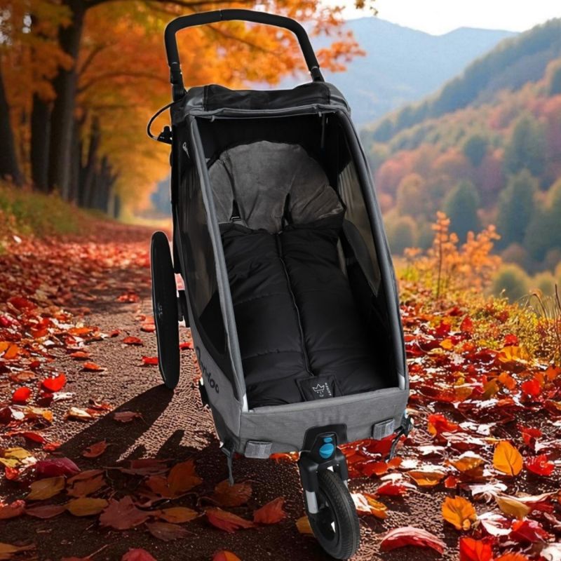 Chancelière thermique SANDY noir et gris  pour poussette Kaiser Ambiance 3