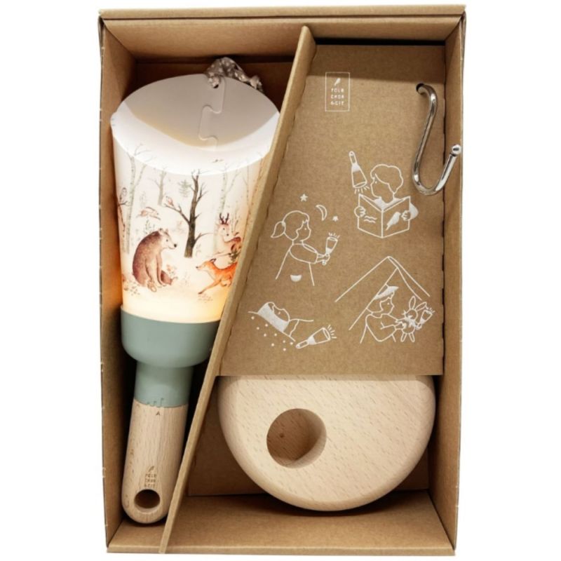 Coffret lampe nomade 5 en 1 Forêt enchantée-Sauge Maison Polochon Packaging 4